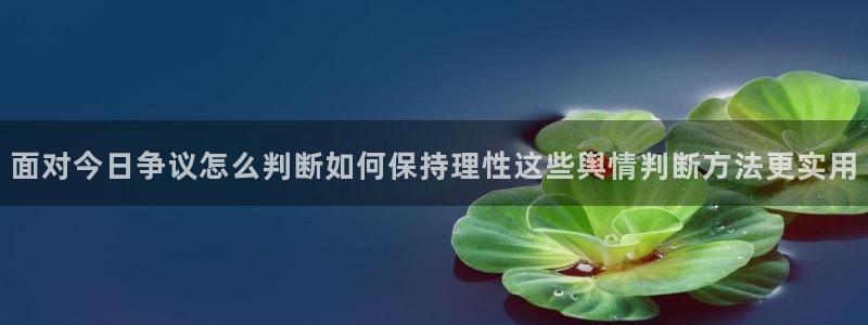黑料话题:面对今日争议怎么判断如何保持理性这些舆情判断方法更实用